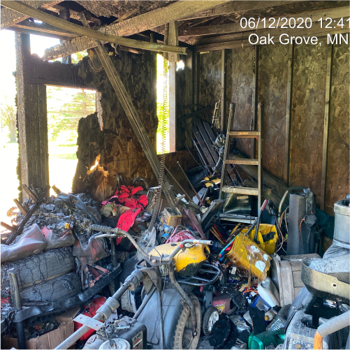 Fire Damage Restoration Property Before